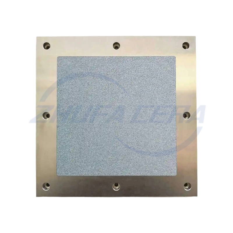 Alumina microporous suctionis cyathus